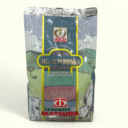 Paquete de semillas incrustadas Matsuda MG-12 Paredão, presentación de 1 kg.