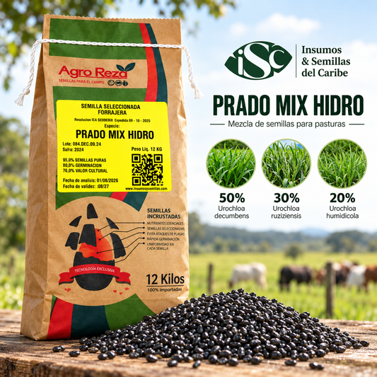 PRADO MIX HIDRO mezcla forrajera especializada 12 kg para 1 hectárea